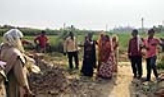 Revenue team arrived for measurement, women poured diesel on themselves
