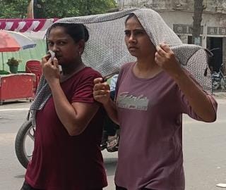 People are suffering from scorching heat