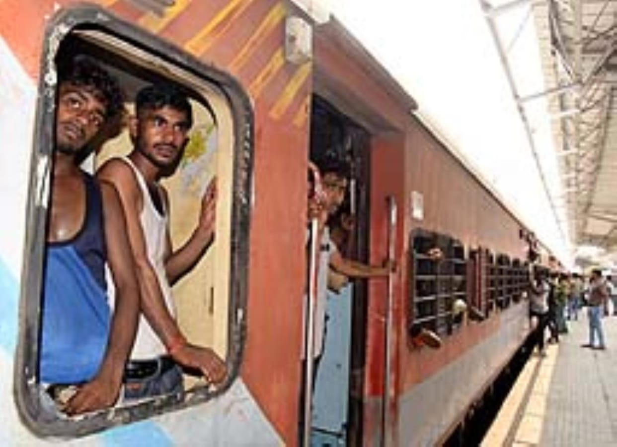 The coaches are jam packed, passengers are sweating in the heat