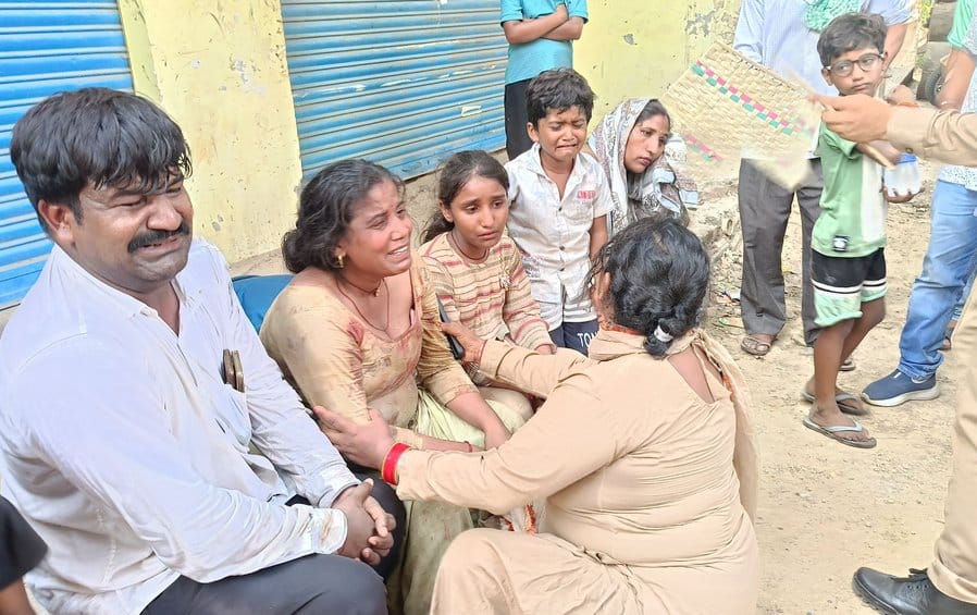 A five year old girl died after being crushed by a dumper