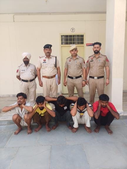 Five accused arrested for robbing a youth near railway station