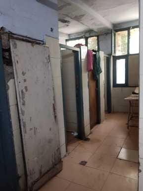 The toilets of PGI emergency department are in a dilapidated state