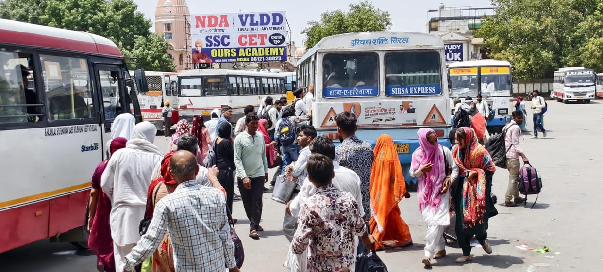 On Sant Kabir Das Jayanti, 43 out of 73 buses went to Sirsa, long routes affected