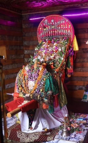 Blessings taken from deity Chhamhani Narayan