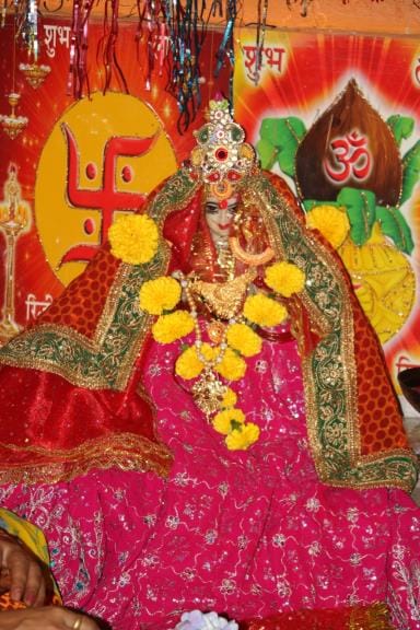 The idol of Gaura Bhavani was installed in the newly constructed temple