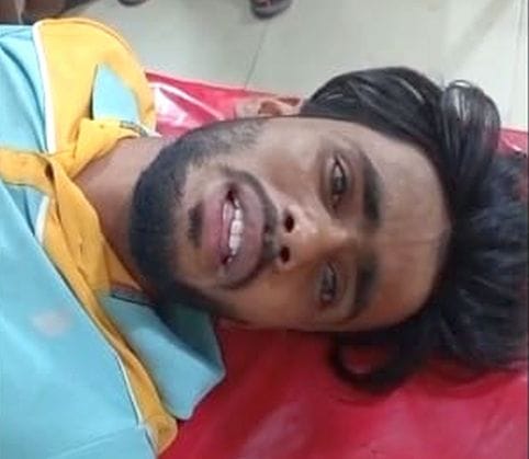 A young man was shot in the leg