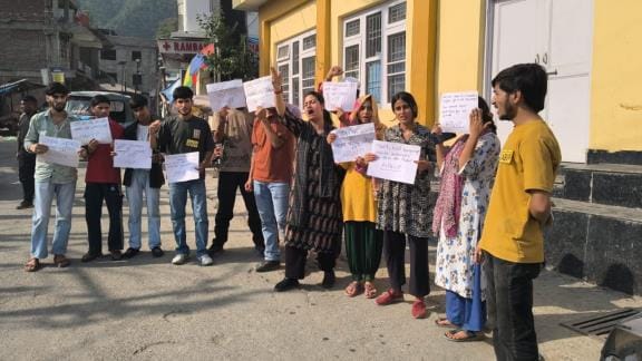 ABVP Held Protest in Ramban