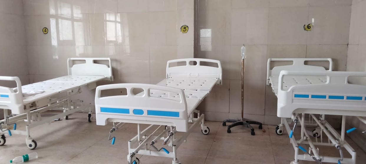 District hospital is being equipped with modern beds
