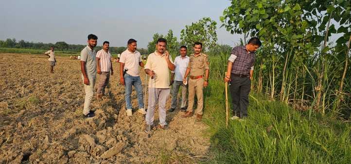 The tigress reached near Tah village and killed the bull