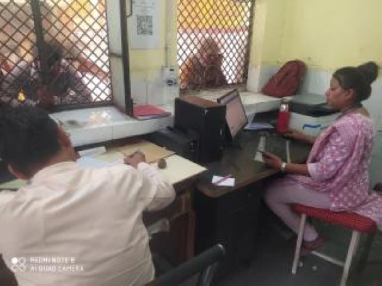 Patients made OPD slips using their mobile phones