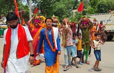 Shrimad Bhagwat Katha started with Kalash Yatra