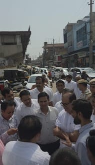 MLA inspected the ROB construction, the officer said- the work will be completed in the stipulated time