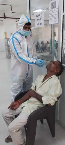 Corona testing of patients with suspected symptoms started