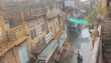 Weather took a turn in Jaisalmer: Light rain in the morning amidst scorching heat, people got relief