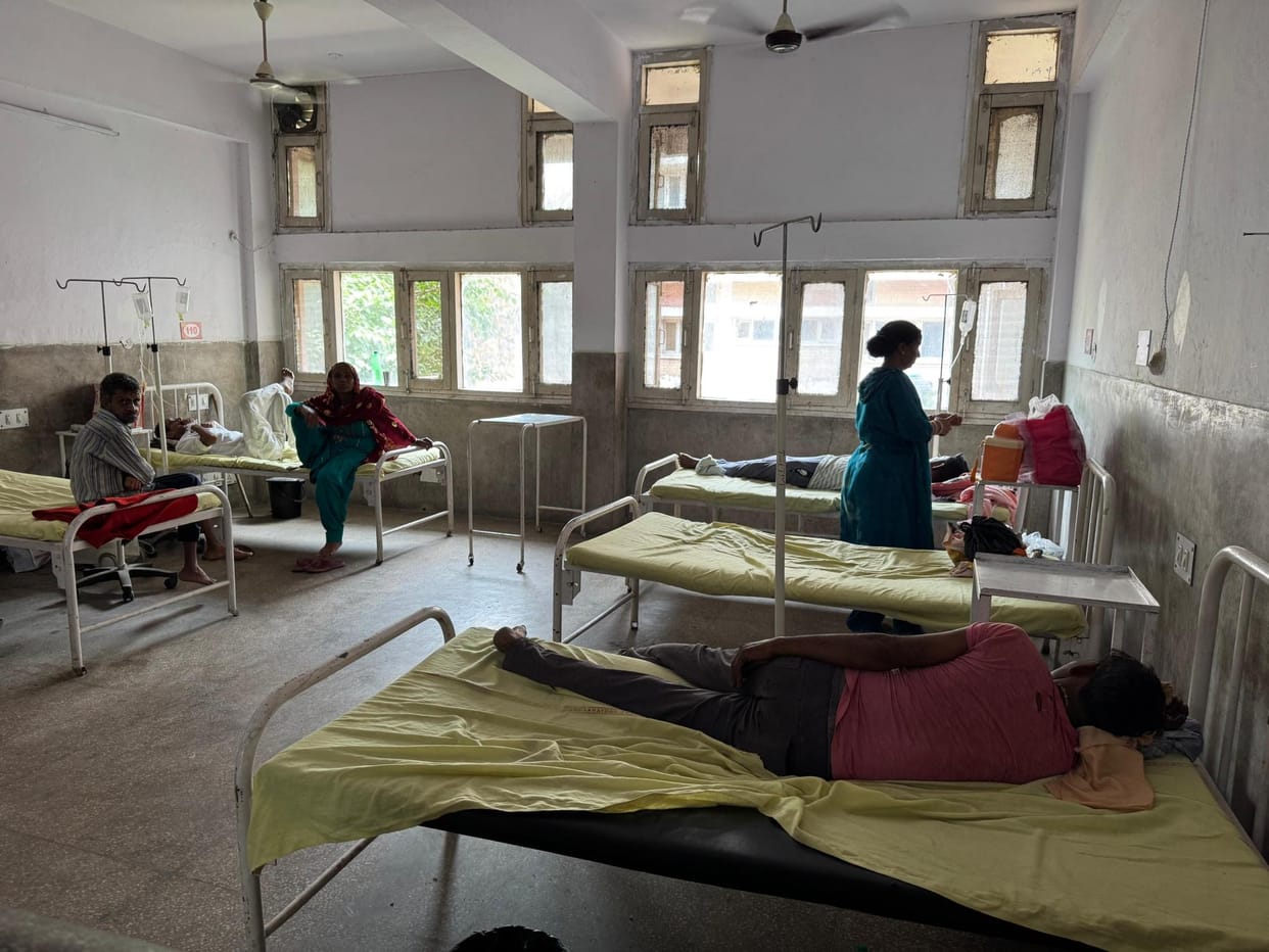 People are falling prey to typhoid due to contaminated water in summer