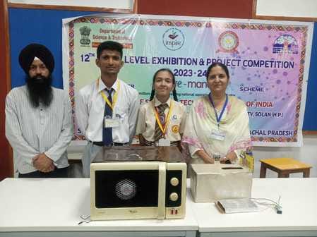 Vansh and Ekamjeet's model selected for national competition