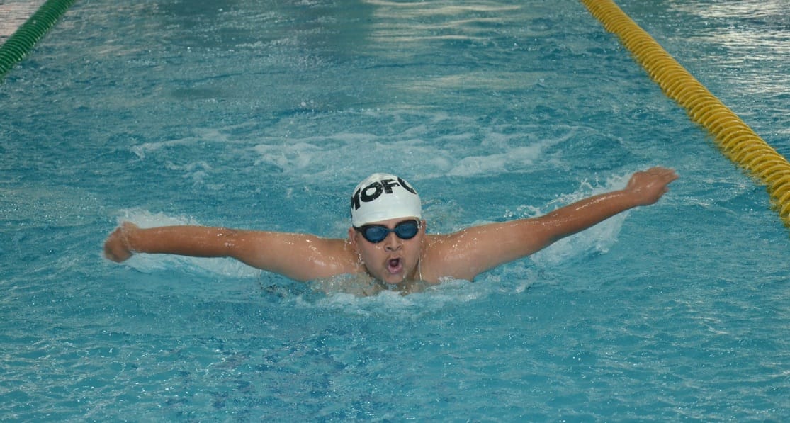 Swimmers of Army Public School top in swimming