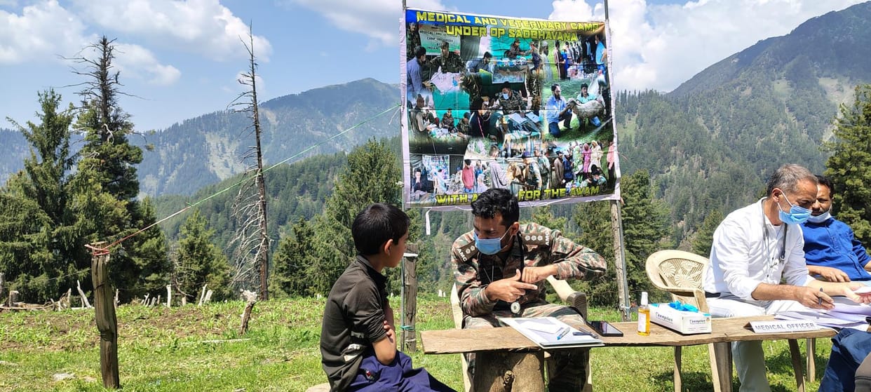 Army organised medical camp for Gujjars and Bakarwals in Desa