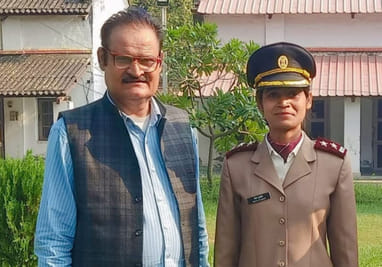Farmer Pramod made his daughter Neha a nursing lieutenant in the army