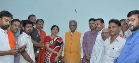 Minister of State for Forests planted trees by performing Havan Pujan