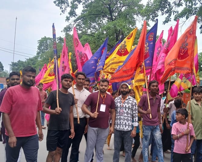 Baba Khatu Shyam's Nishan Yatra taken out
