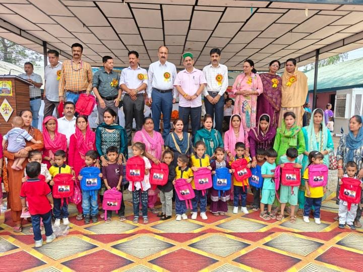 Bags given to 430 children, 15 meritorious students honoured