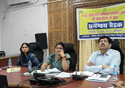 shivpuri-Employees arrived with incomplete information, Child Commission member expressed displeasure