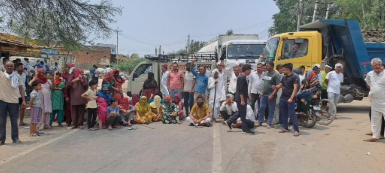 Villagers blocked Bhiwani-Chandigarh road for three hours