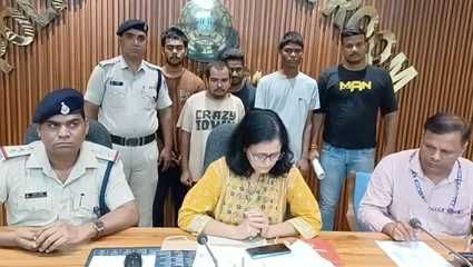चोरी के आरोप में गिरफ्तार चार आरोपी