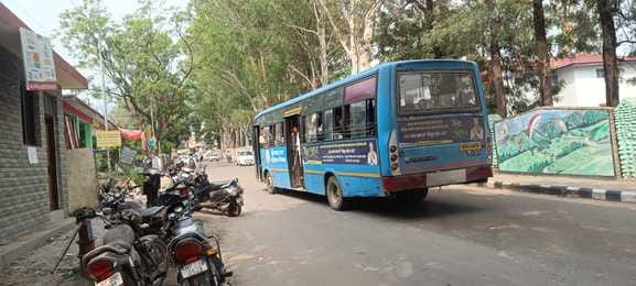 Rules are being flouted in government buses in Ghumarwin