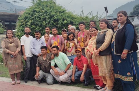 Students who topped the board exams were felicitated