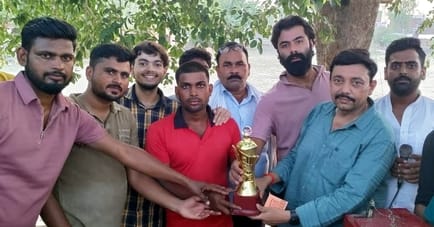 Sarthauli won the cricket tournament by defeating Lakhnaur