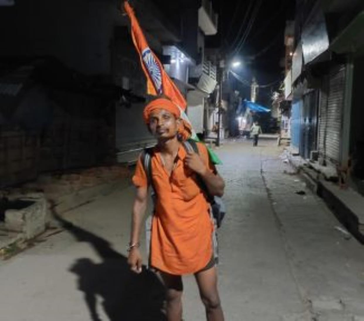 Ajit going to Kedarnath on foot from Muzaffarpur reached Gonda