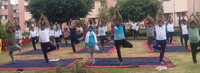 Teachers and students are learning the tricks of staying healthy through yoga.