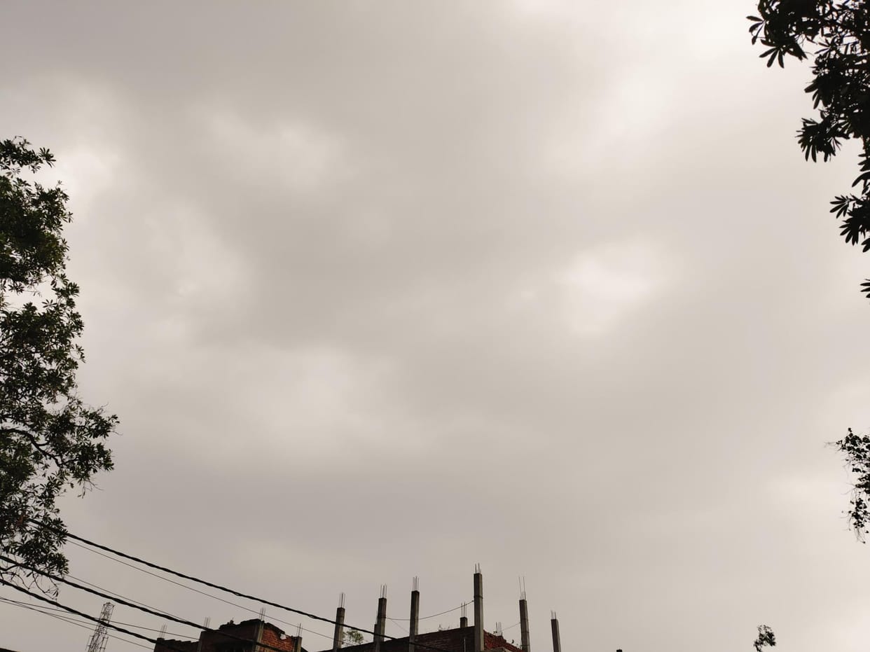 Frequent clouds covered the sky, relief came from the reduction in heat