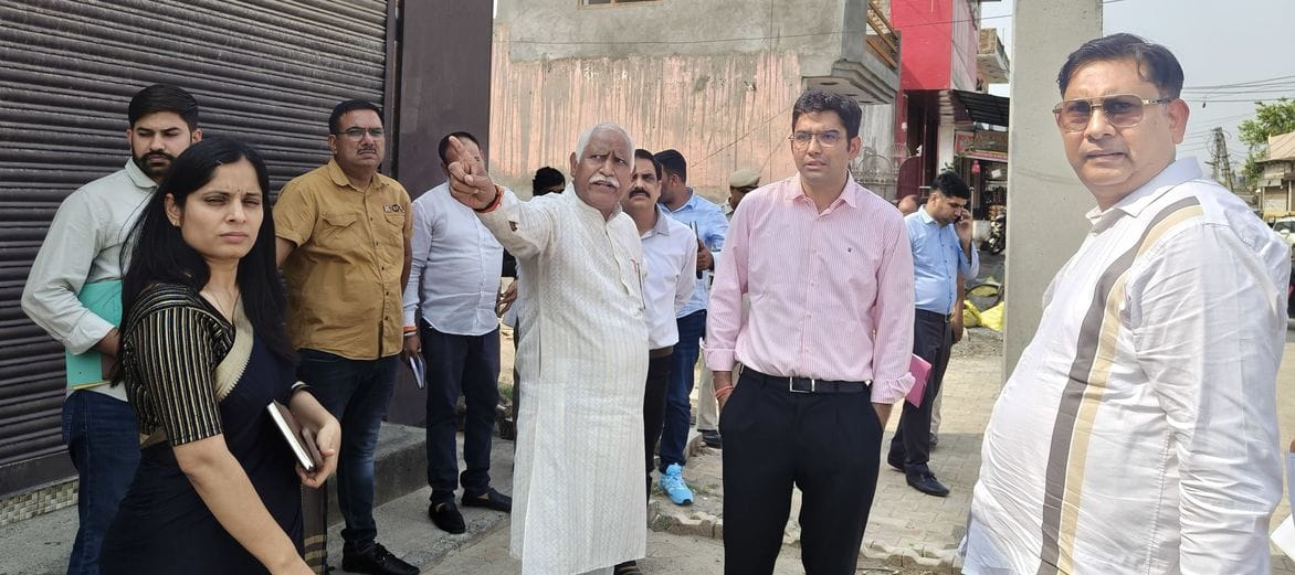 First the street was built, now the officials are washing their hands off the matter by calling the colony illegal