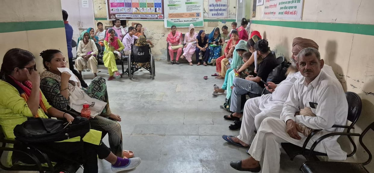 Waiting for a month for ultrasound test in civil hospital, one doctor bears all the burden