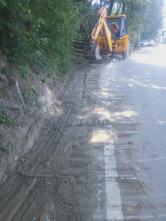 Work to open blocked roadside drains begins