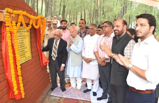 Foundation stone of Martyr Major Somnath Sharma Forest Garden laid