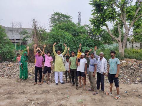 City garbage being dumped in roadside pits