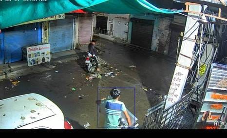 Thieves came on a bike, entered the temple and took away the donation box