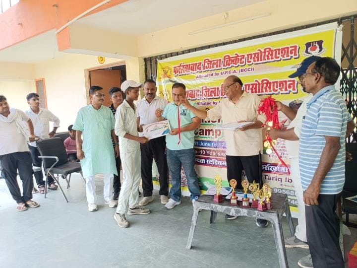 Cricket summer camp concludes, medals and certificates distributed to players