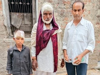 A jackal attacked a child and an old man, both were seriously injured