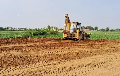 Municipal drain buried by soil filling for bypass construction
