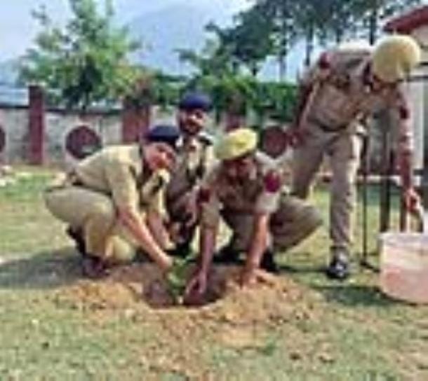 IRP First Battalion conducted a tree plantation drive at Katra Railway Station