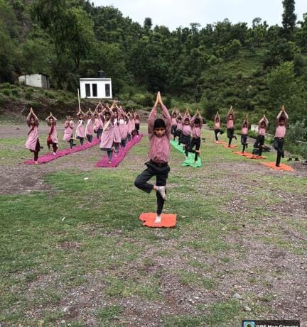 Students encouraged for Yoga Day