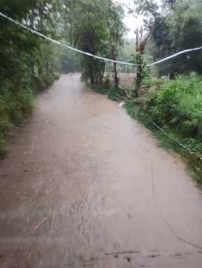 Didvin-Tal road became a pond due to rain