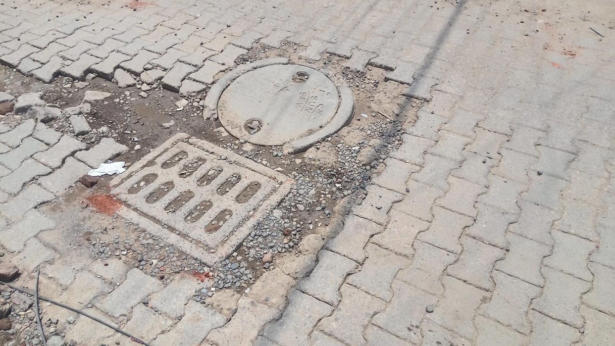 Sewer cleaning work was incomplete before the rains, nets were also broken