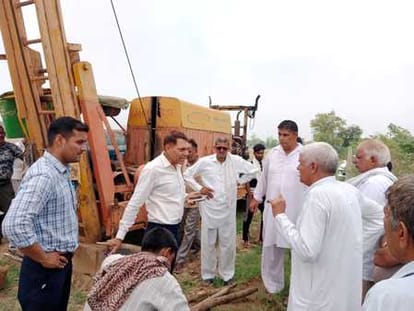 Villagers protested against the ethanol plant and stopped boring