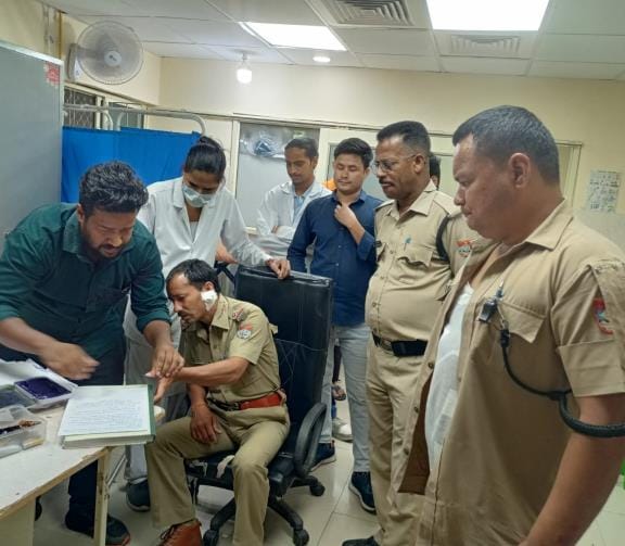 A bike rider beat up two policemen including a TSI
